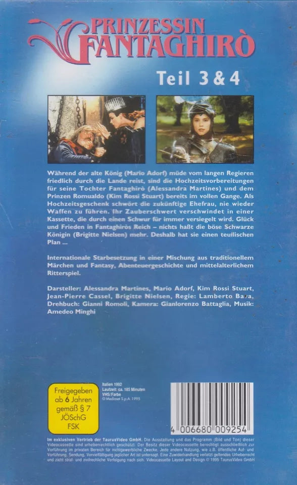 Princess Fantaghirò: Part 3 & 4 (VHS - 1995 - DE)