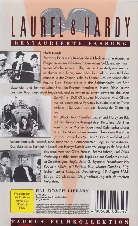Laurel & Hardy 8: Block Heads (VHS - 1995 - DE)