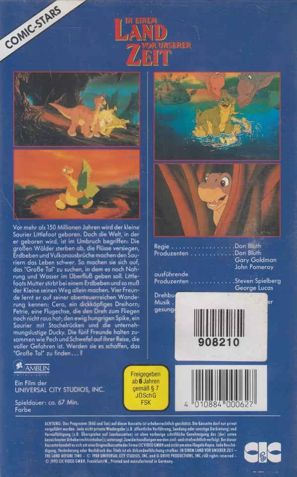 The Land Before Time (VHS - 1993 - DE)