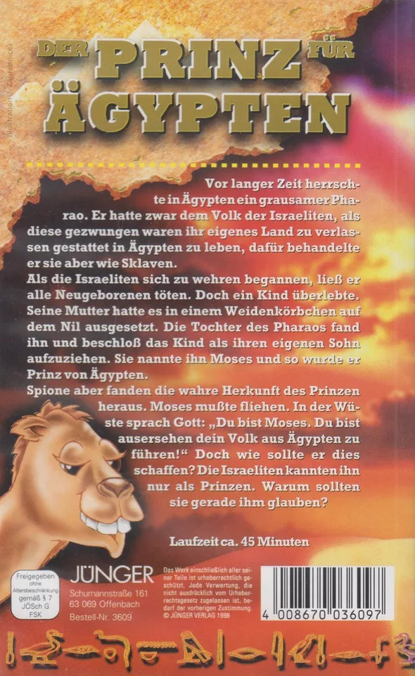 Le Prince d'Egypte (VHS - 1998 - DE)