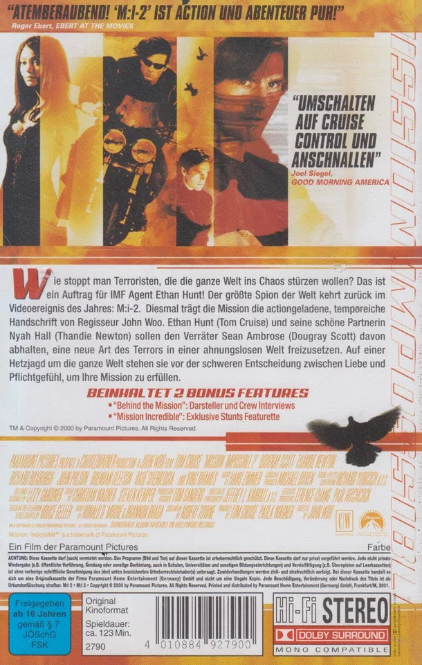 Mission: Impossible II (VHS - 2001 - DE)