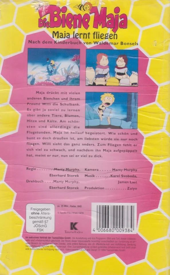 Maya the Bee: Maya Learns to Fly (VHS - 1994 - DE)