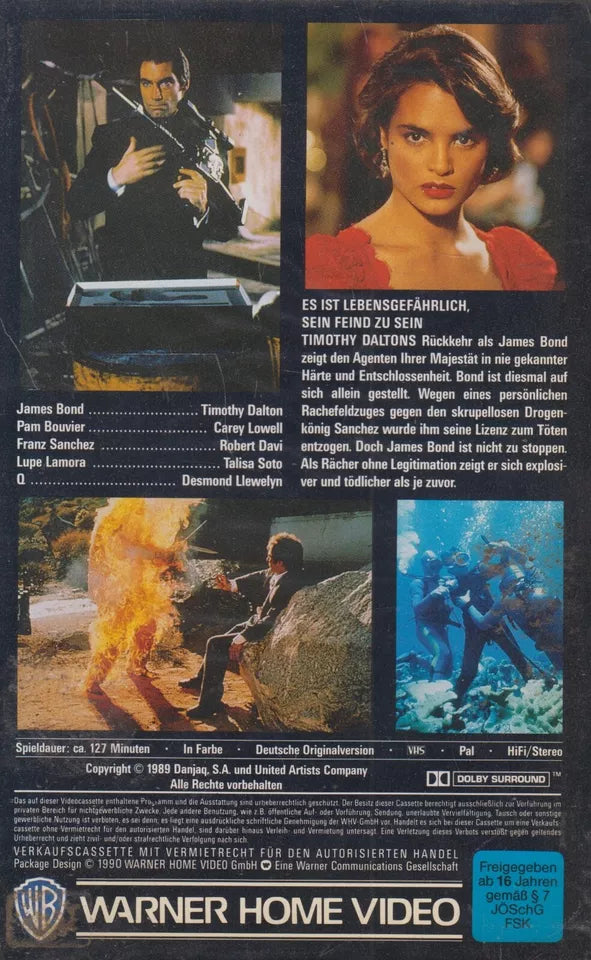 James Bond 007: Lizenz zum Töten (VHS - 1990 - DE)