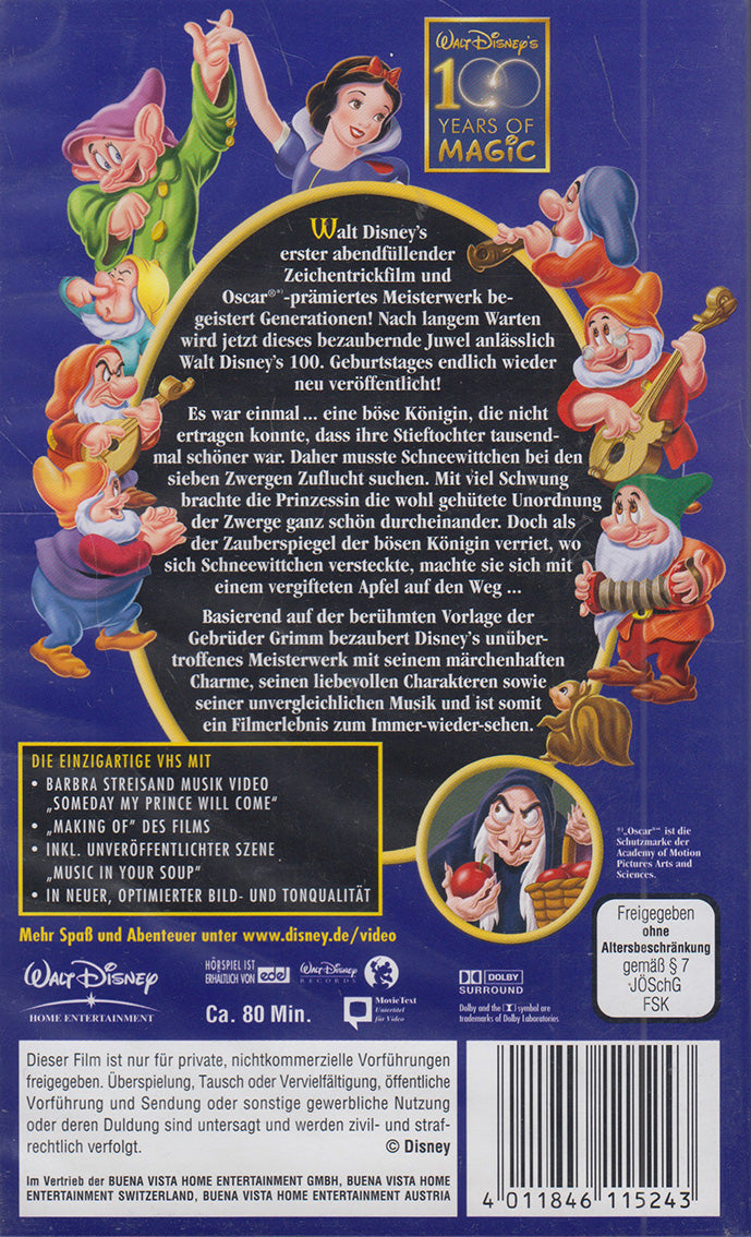 Blanche Neige et les Sept Nains (VHS - DE)