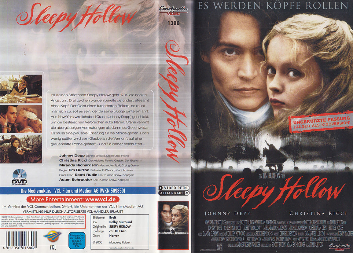 Sleepy Hollow Constantin Video VCL 2000 VHS Kassette Einleger