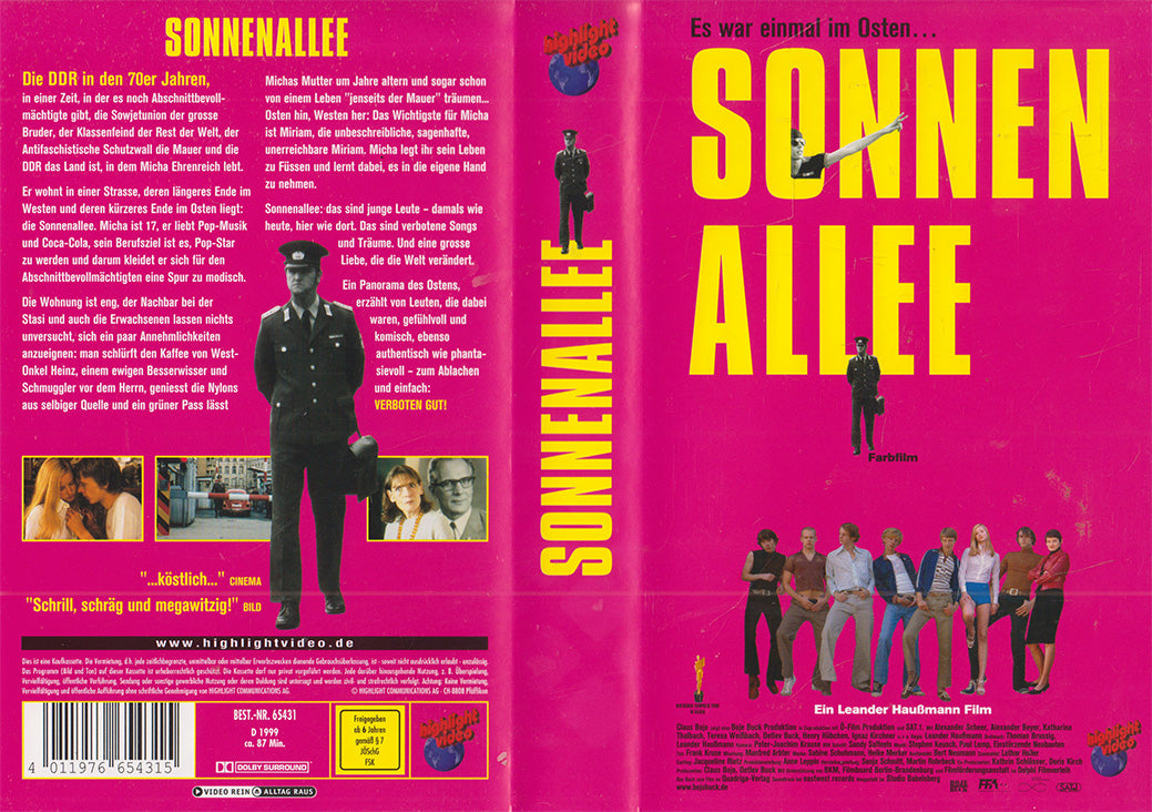 Sonnenallee Highlight Video VHS Einleger