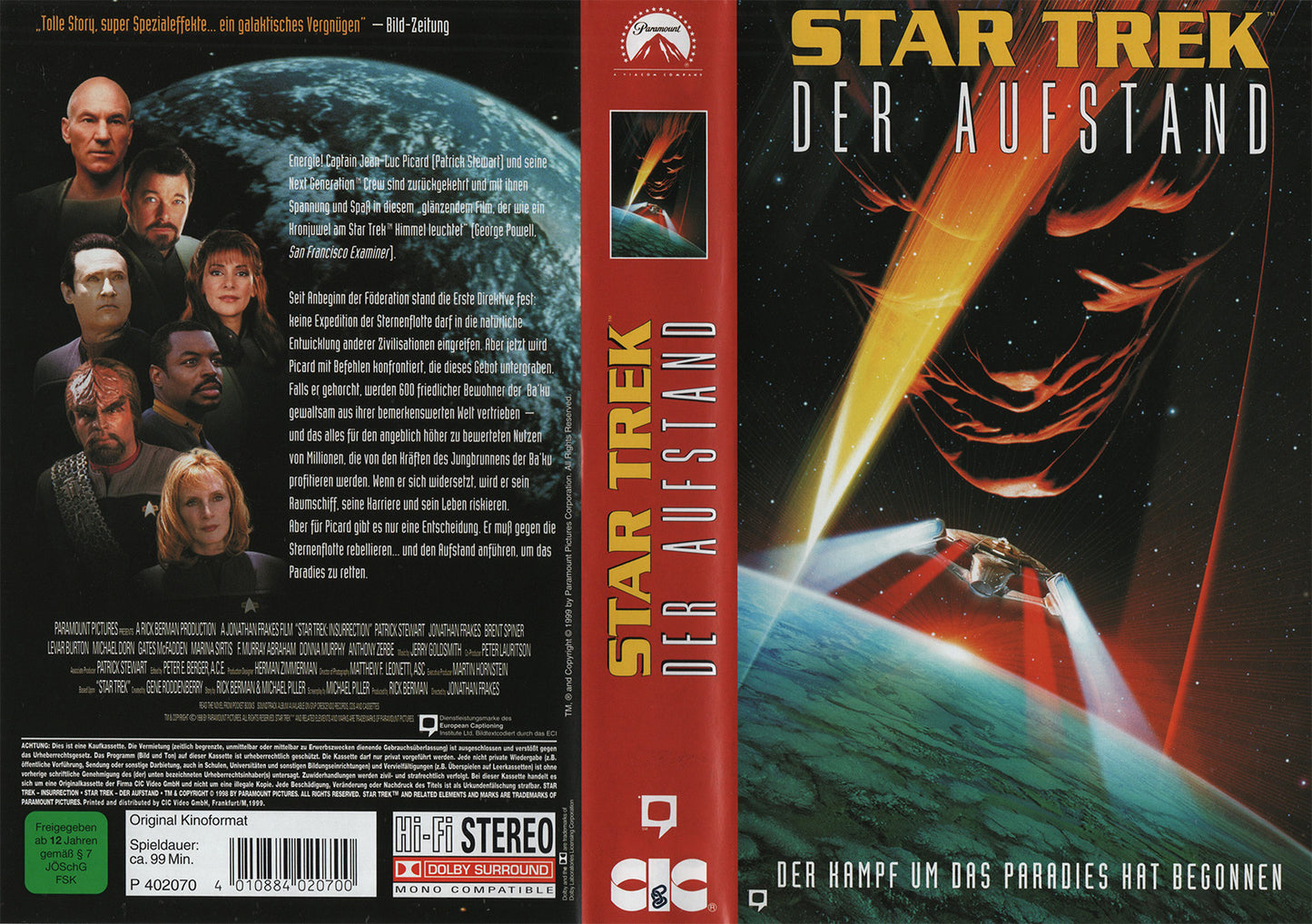 Star Trek - Der Aufstand (VHS - 1999 - DE)