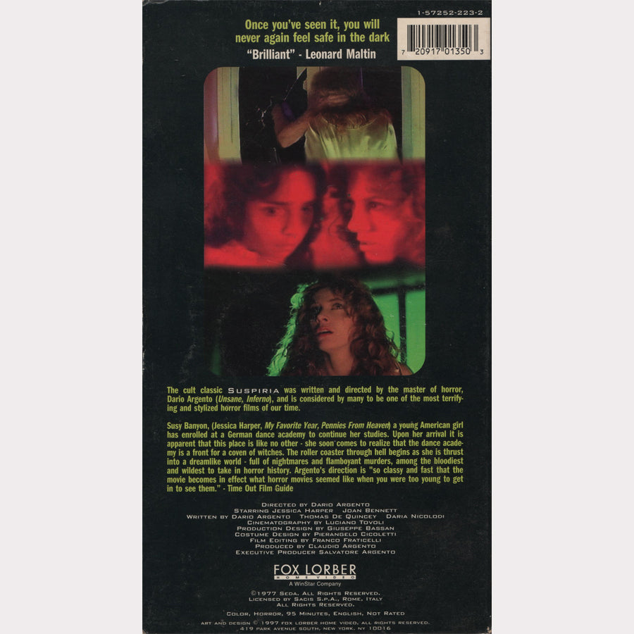 Suspiria (VHS - 1997 - US)