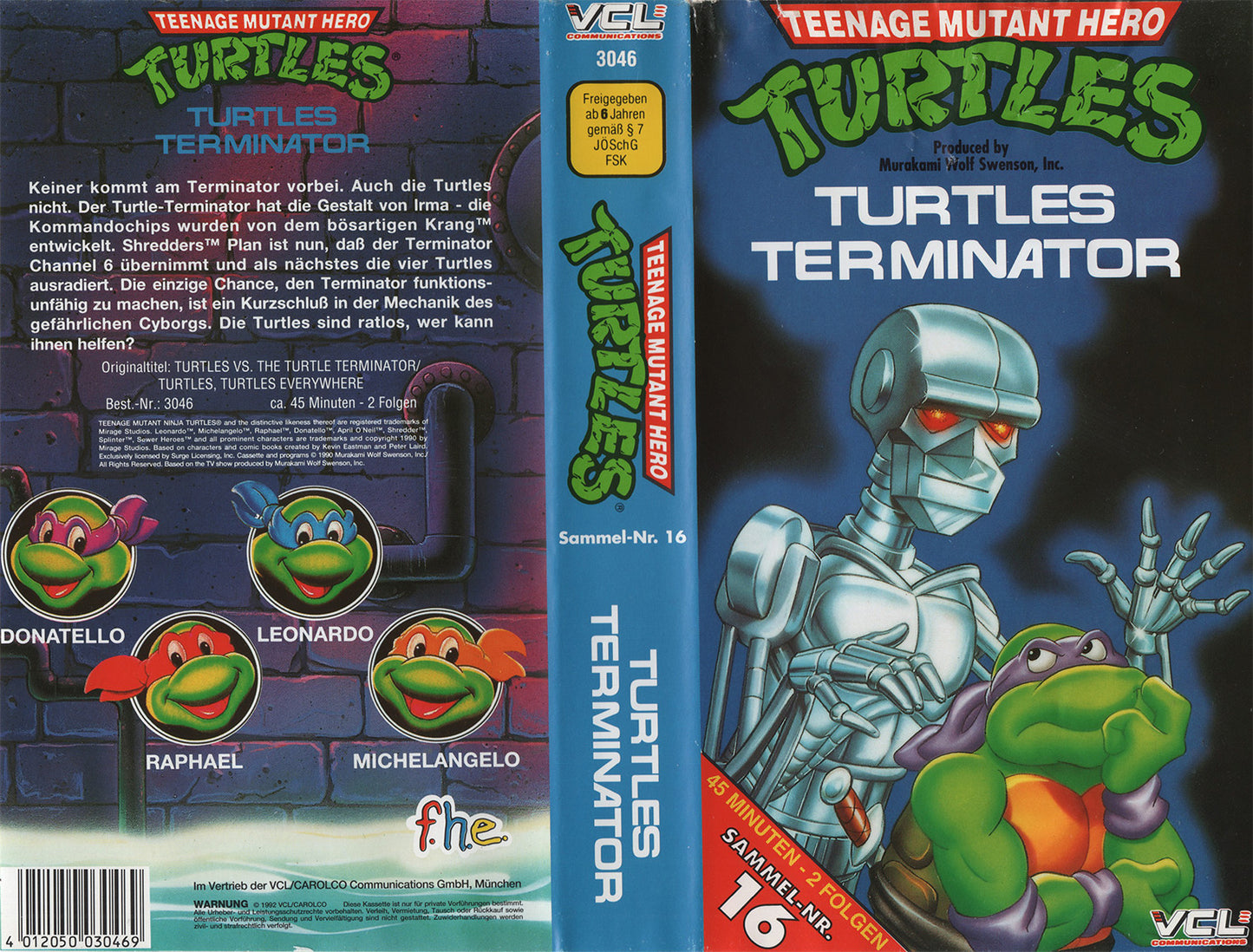 Teenage Mutant Hero Turtles 16: Turtles Terminator (VHS - 1992 - DE)