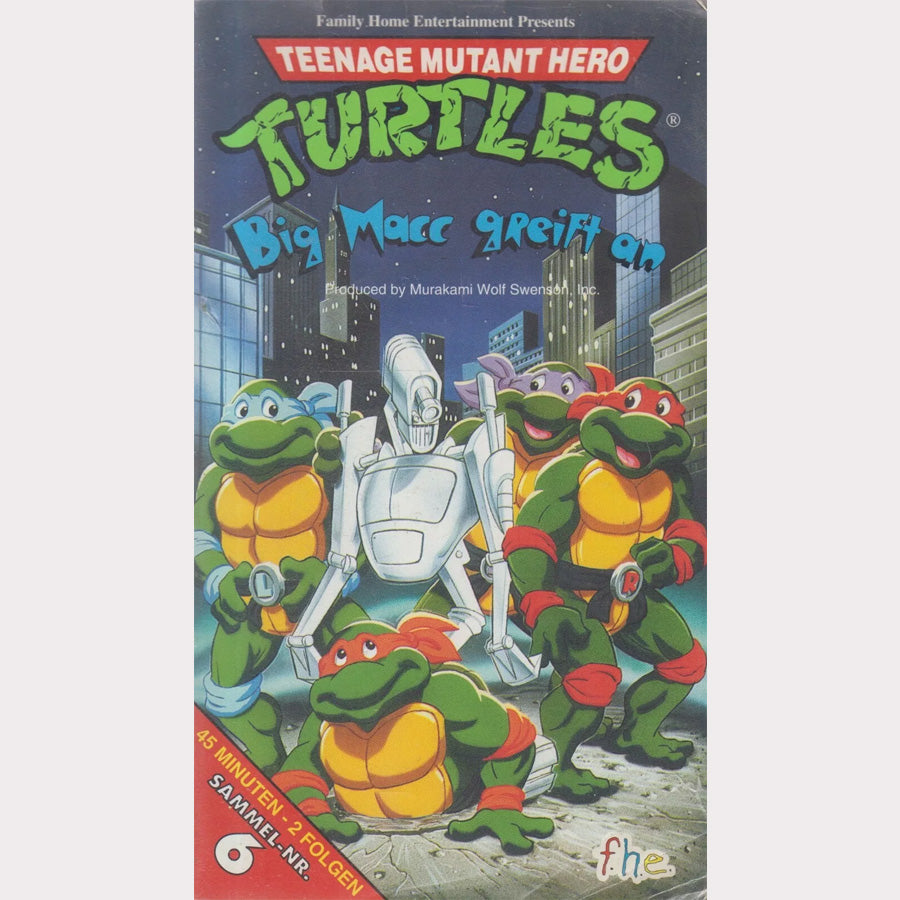 Teenage Mutant Hero Turtles 6: Big Macc greift an (VHS - 1991 - DE)