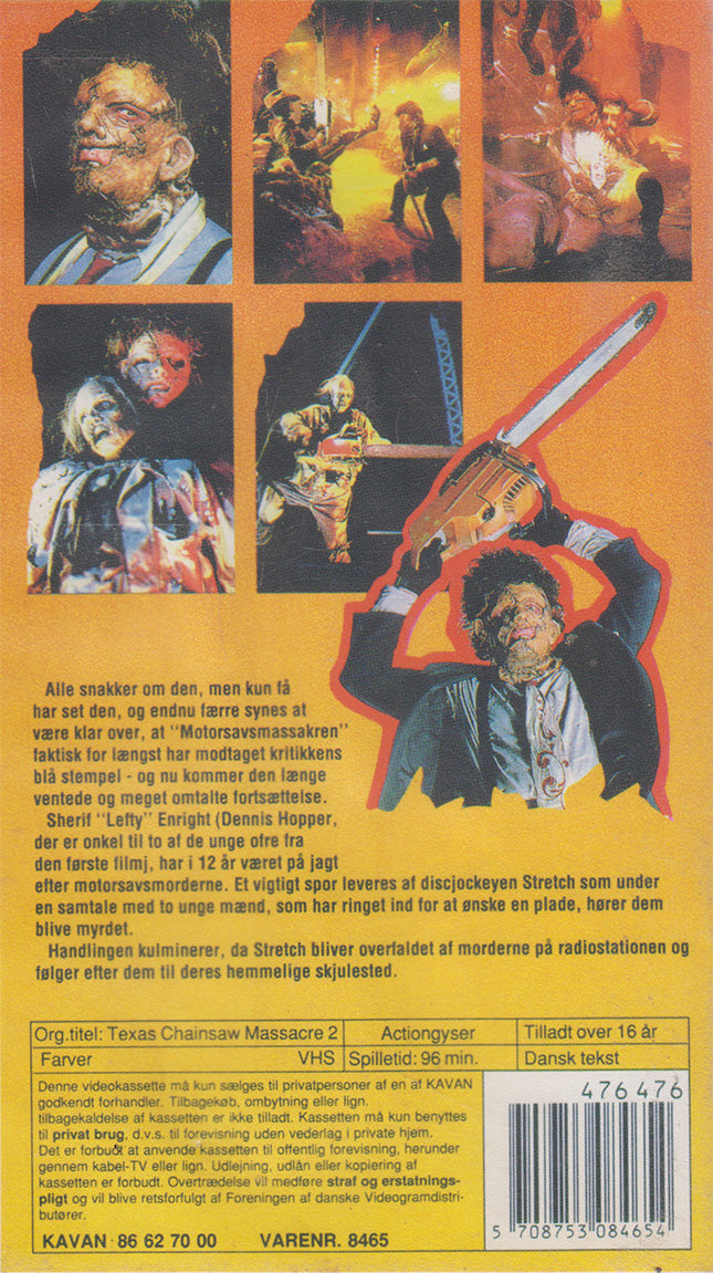 Texas Chainsaw 2 (VHS - DK)