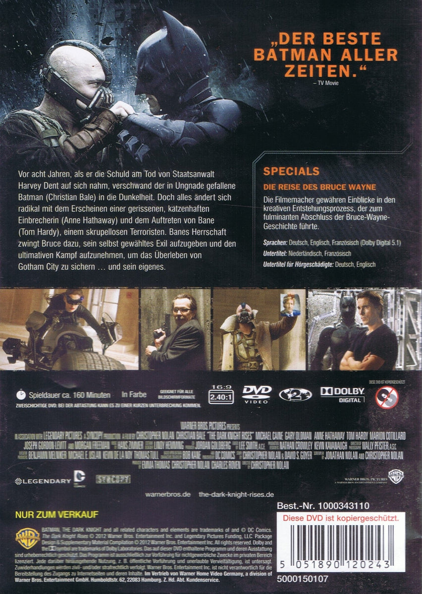 The Dark Knight Rises (DVD - 2012 - DE)