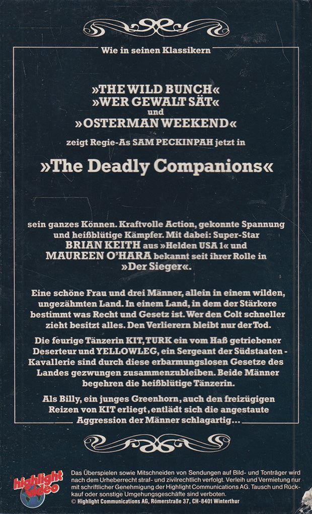 The Deadly Companions (VHS - DE)