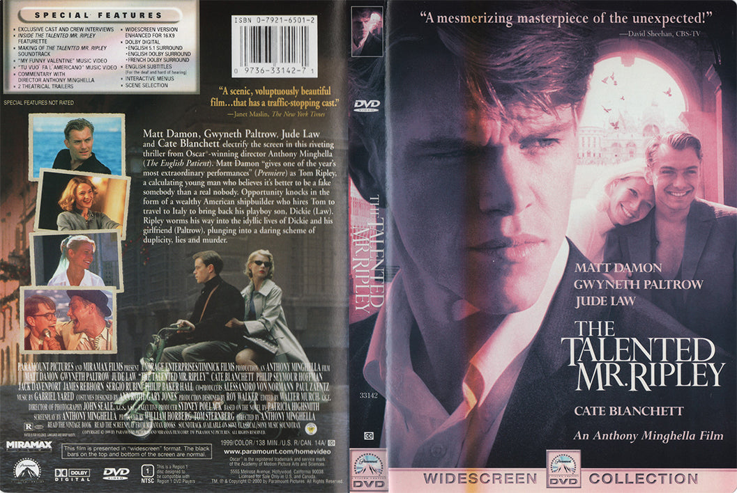 The Talented Mr. Ripley (DVD - 2000 - US)