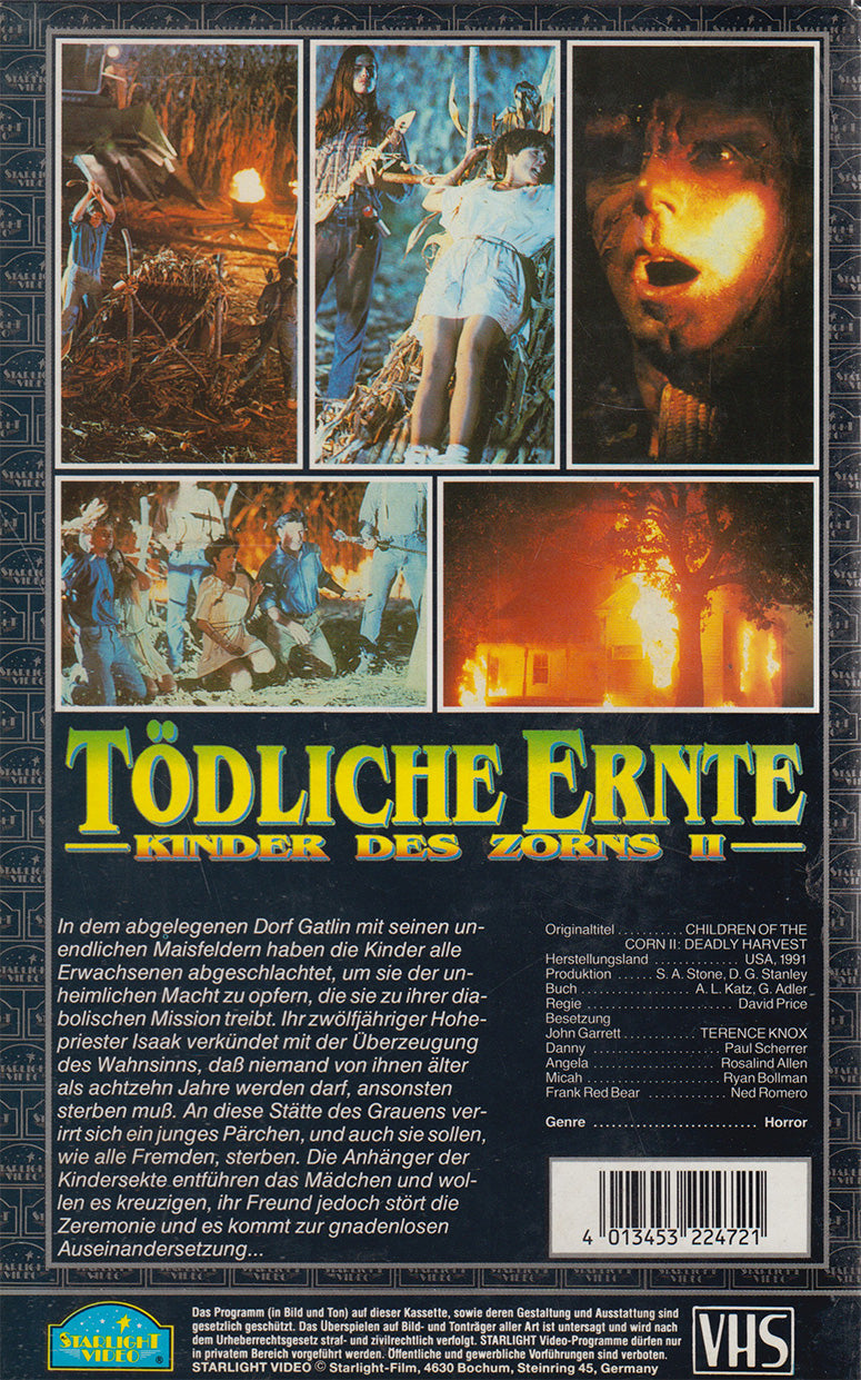 Deadly Harvest - Children of the Corn II (VHS - DE)