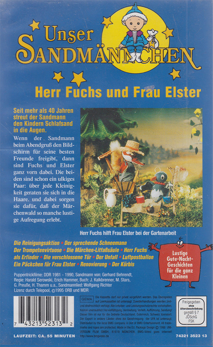 Unser Sandmännchen - Folge 5: Herr Fuchs und Frau Elster (VHS - 1998 - DE)