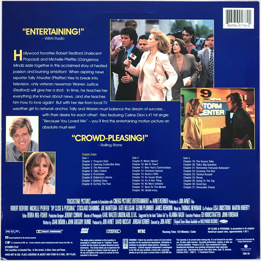 Up Close & Personal (2xLaserdisc - 1996 - US)