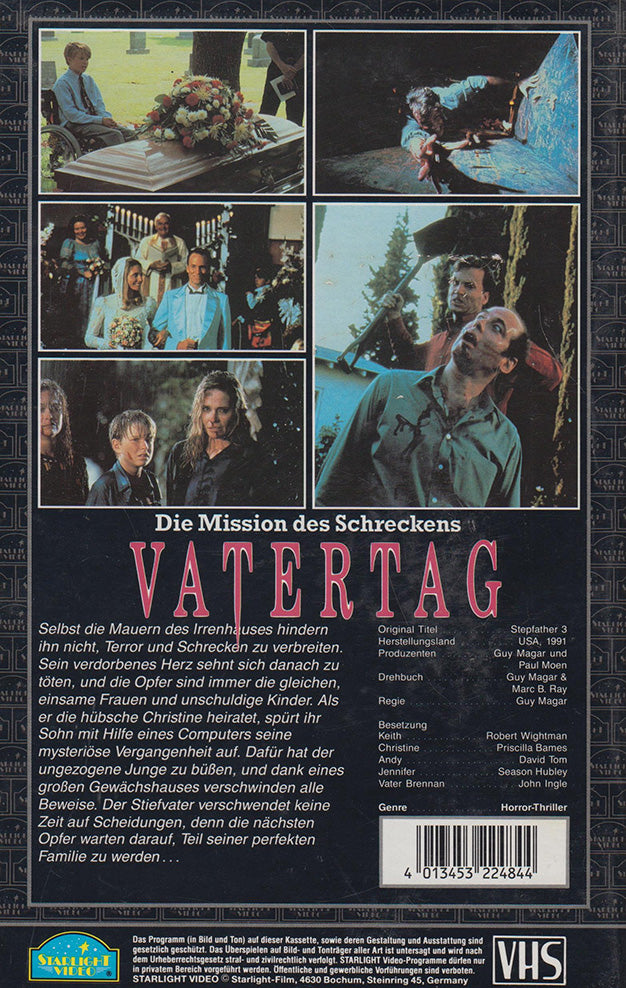 Vatertag Starlight Video VHS Cover back