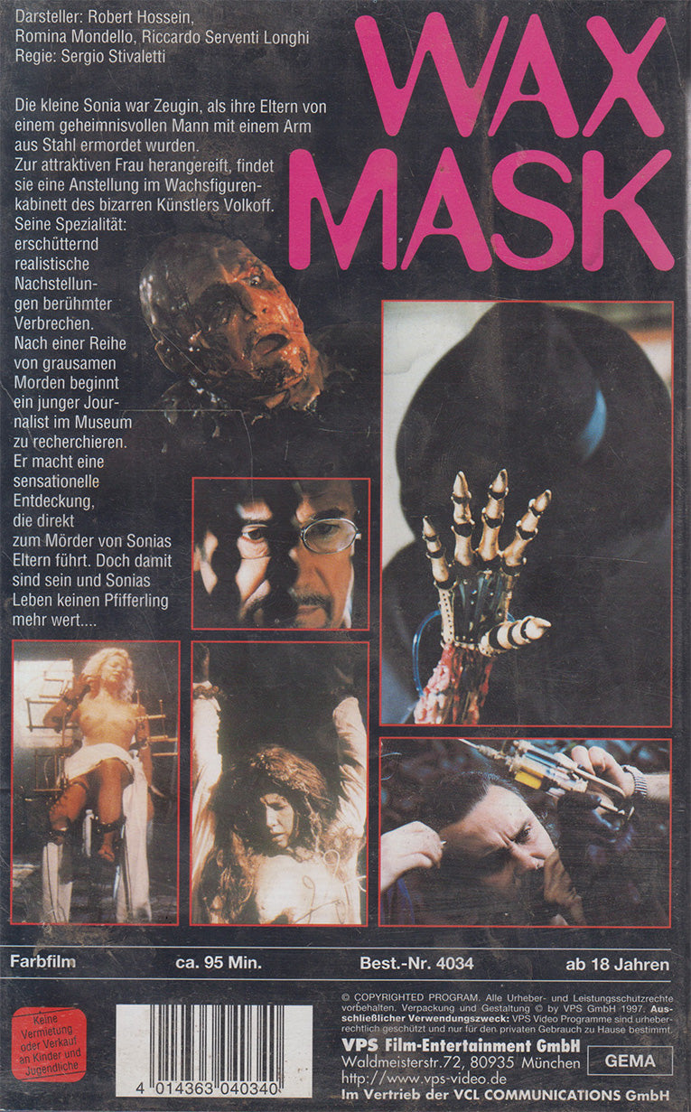 Wax Mask (VHS - 1997 - DE)