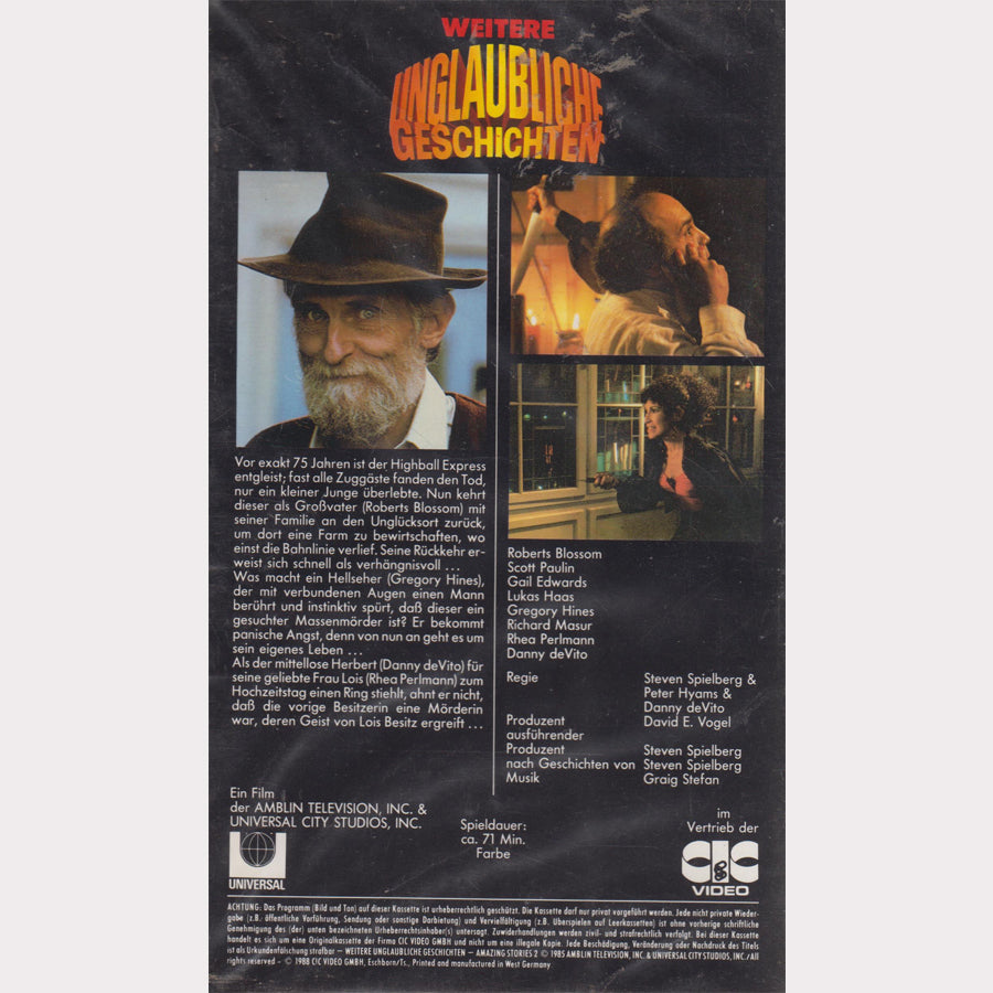 Weitere unglaubliche Geschichten (VHS - 1988 - DE)