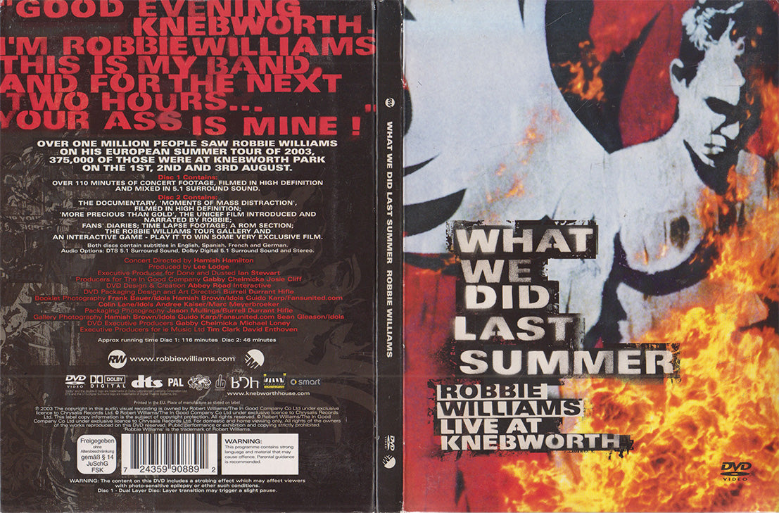 What We Did Last Summer - Robbie Williams Live At Knebworth (2xDVD - 2003 - DE)