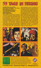 55 Tage in Peking UFA Video 1981 VHS Kassette Cover back