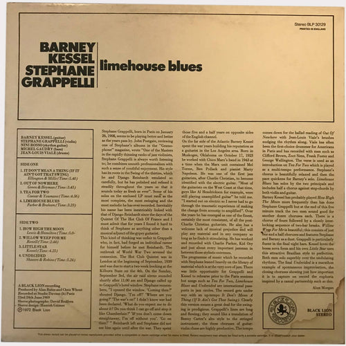 Barney Kessel, Stephane Grappelli - Limehouse Blues (Vinyl LP - EU)