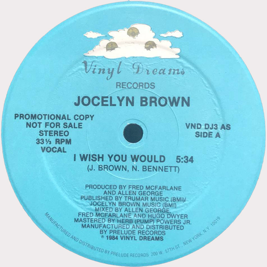 Jocelyn Brown - I Wish You Would (Vinyl 12" - 1984 - US)