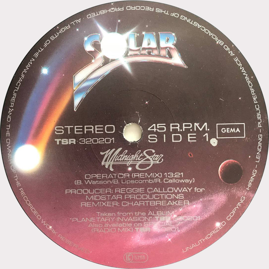 Midnight Star - Operator (Vinyl 12" - 1984 - DE)
