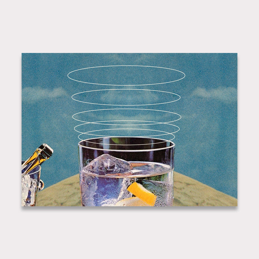 Carte postale : Eau glacée au citron