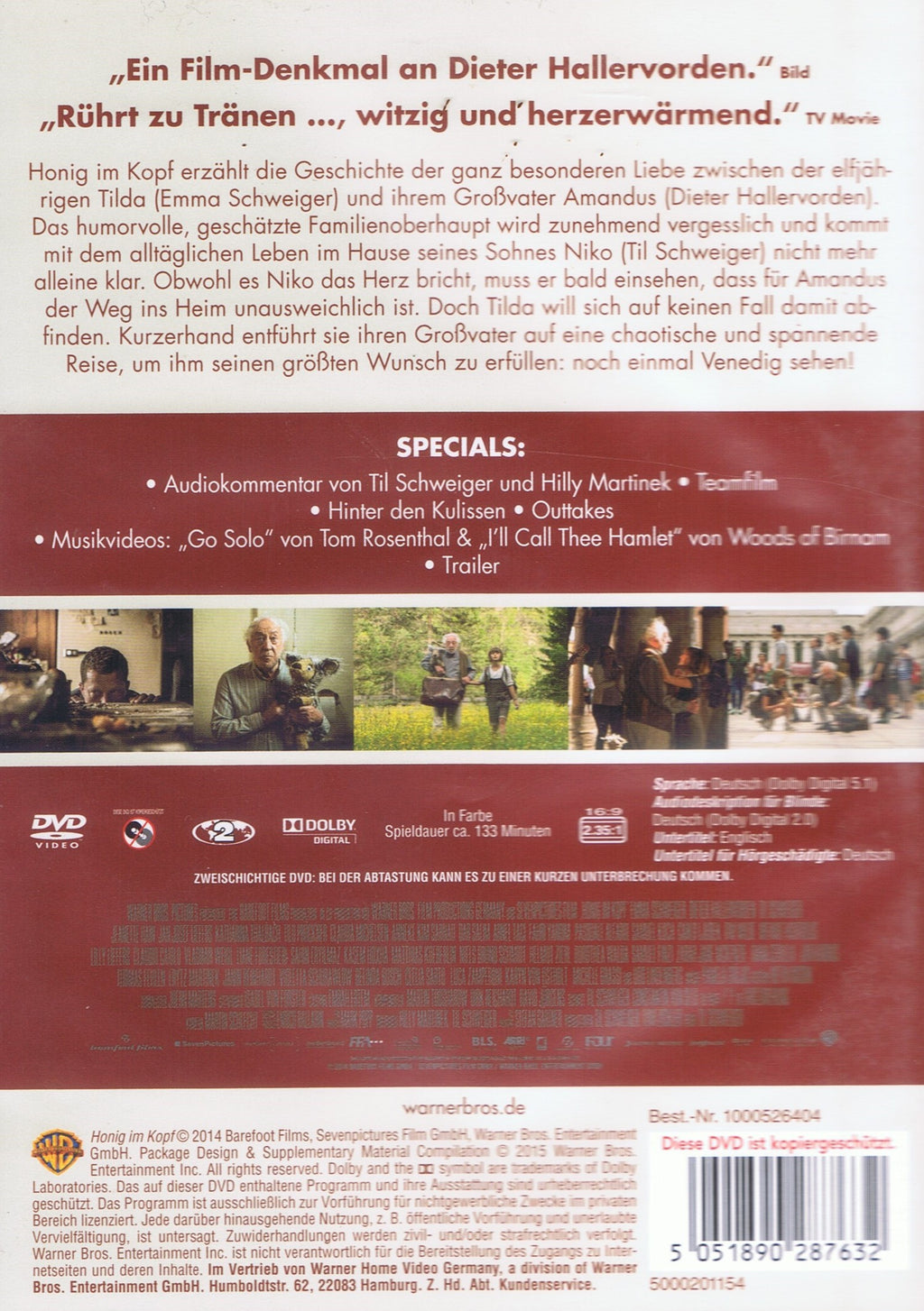 Honig im Kopf (DVD - 2015 - DE)
