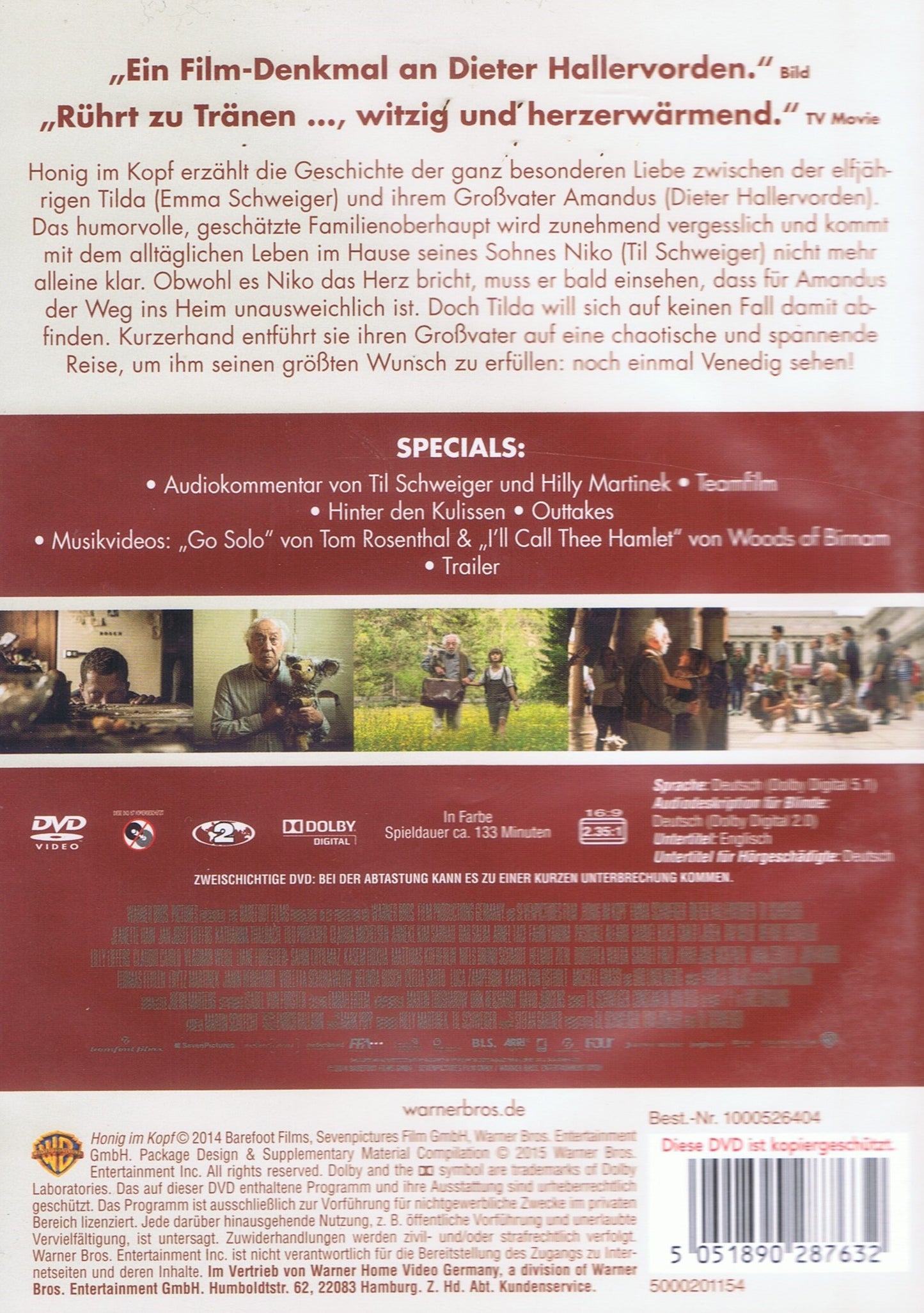 Honig im Kopf (DVD - 2015 - DE)