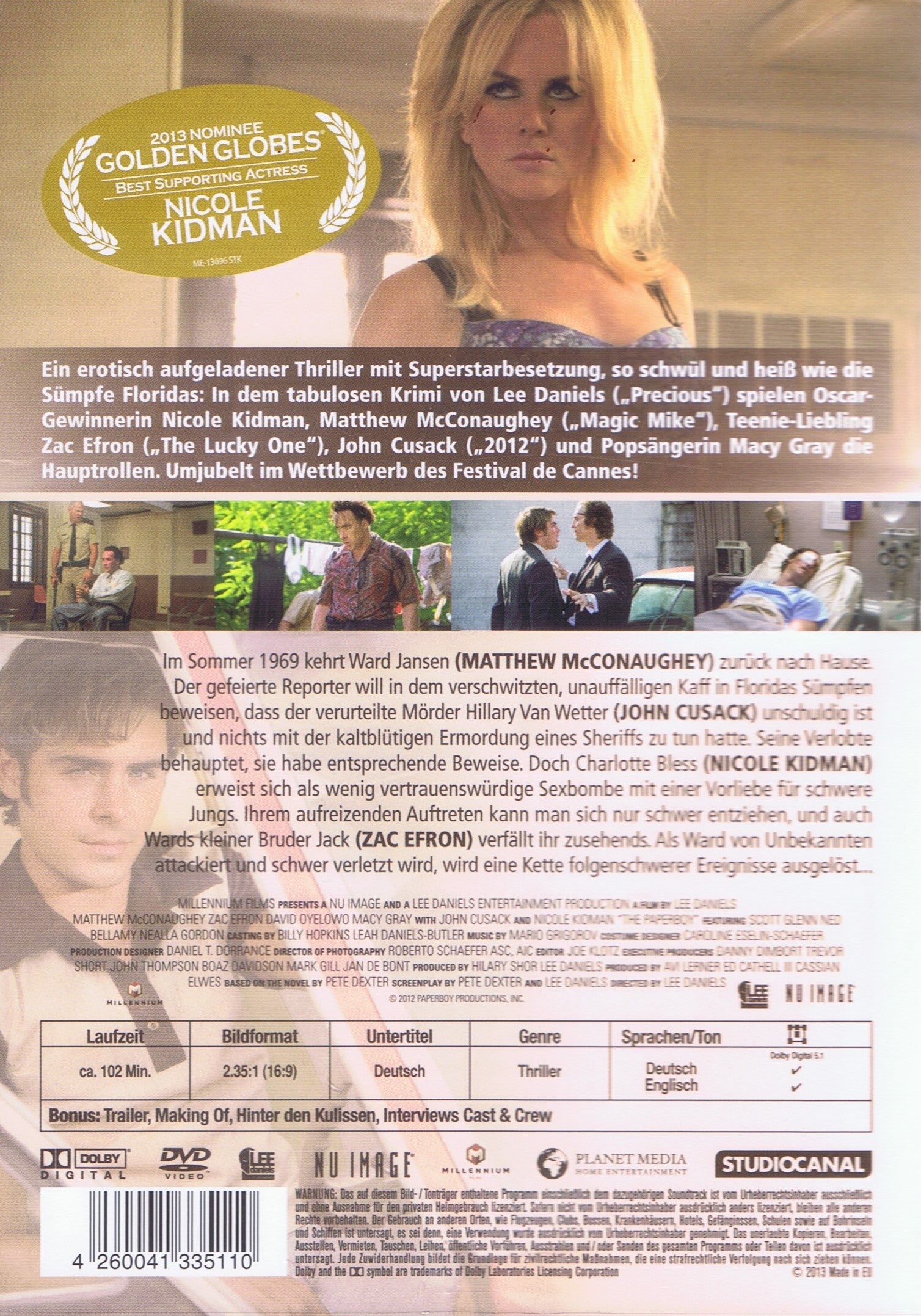 The Paperboy (DVD - 2012 - DE)