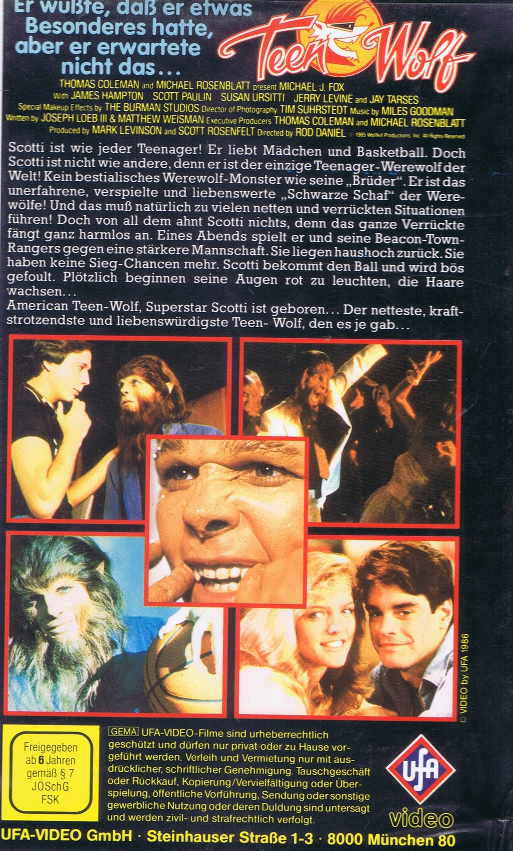 Teen Wolf (VHS - 1986 - DE)