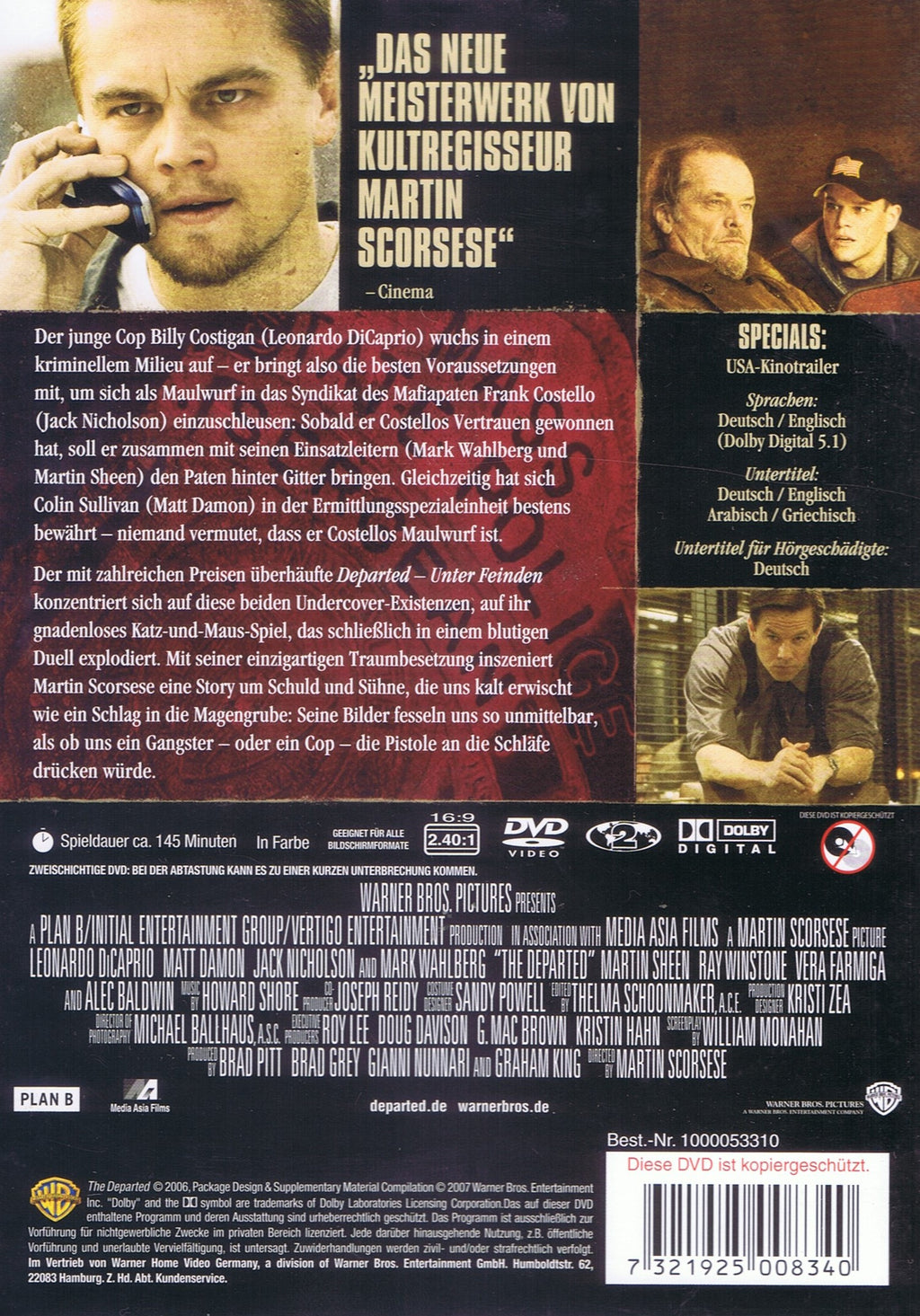 Departed - Unter Feinden (DVD - 2007 - DE)