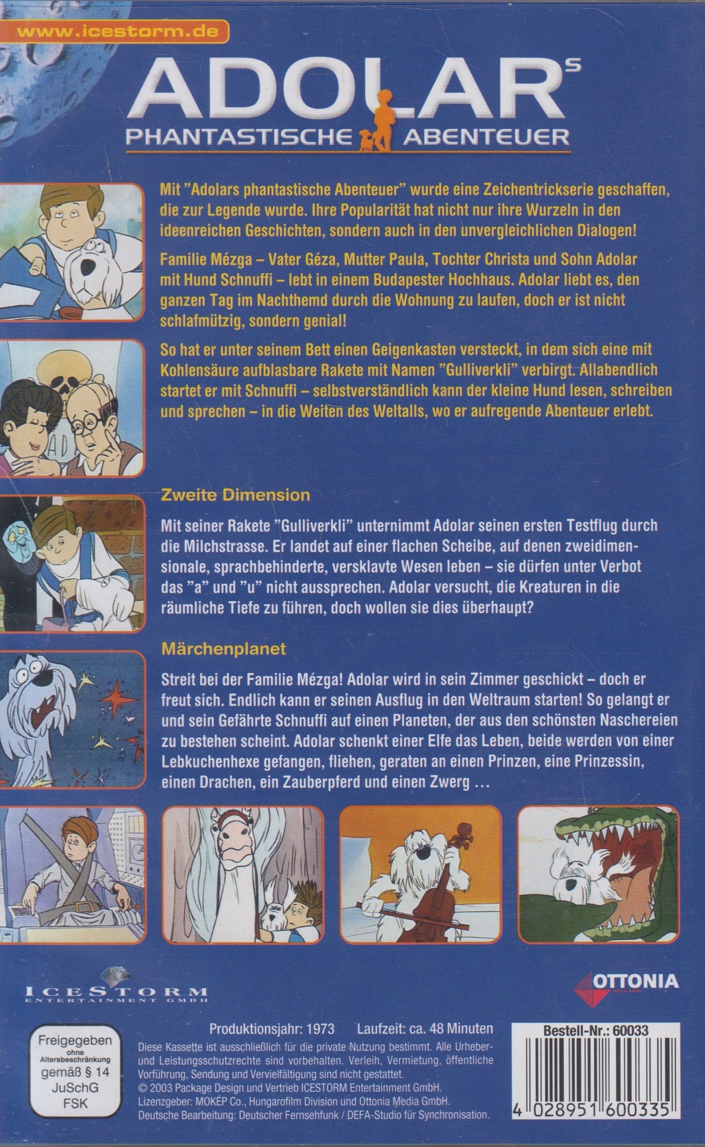 Adolars phantastische Abenteuer Vol. 1 - Zweite Domension / Märchenplanet (VHS - 2003 - DE)