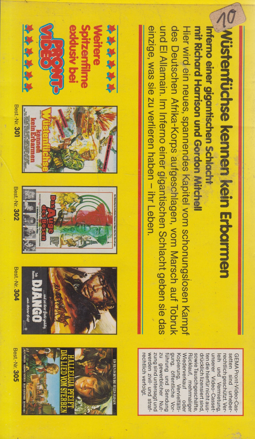 Wüstenfüchse kennen kein Erbarmen (VHS - DE)