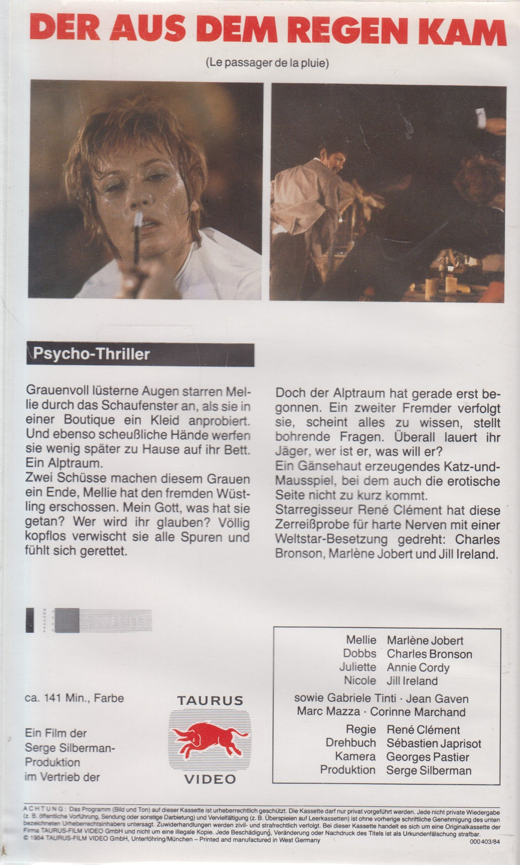 Der aus dem Regen kam (VHS - 1984 - DE)