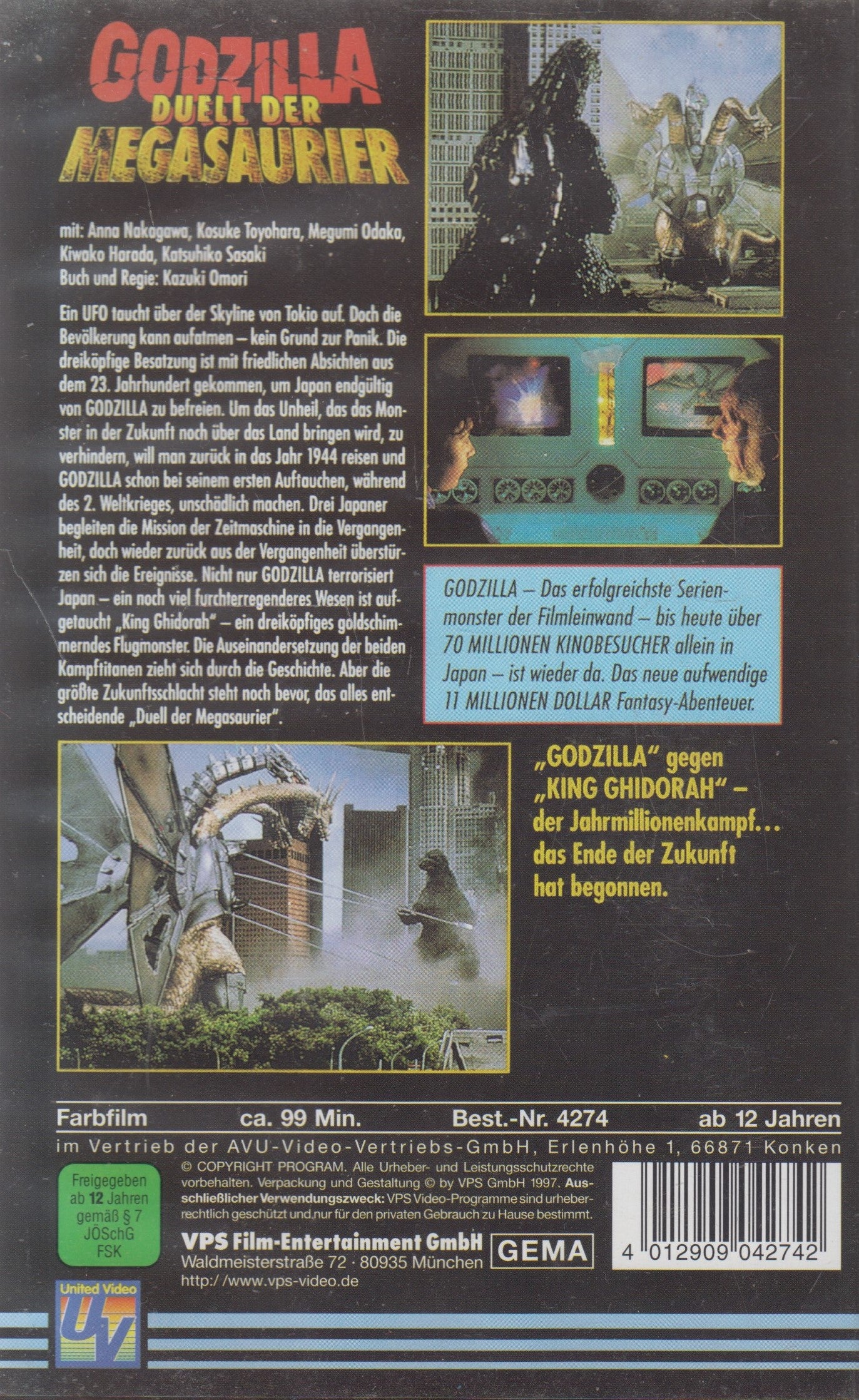 Godzilla - Duell der Megasaurier (VHS - 1997 - DE)