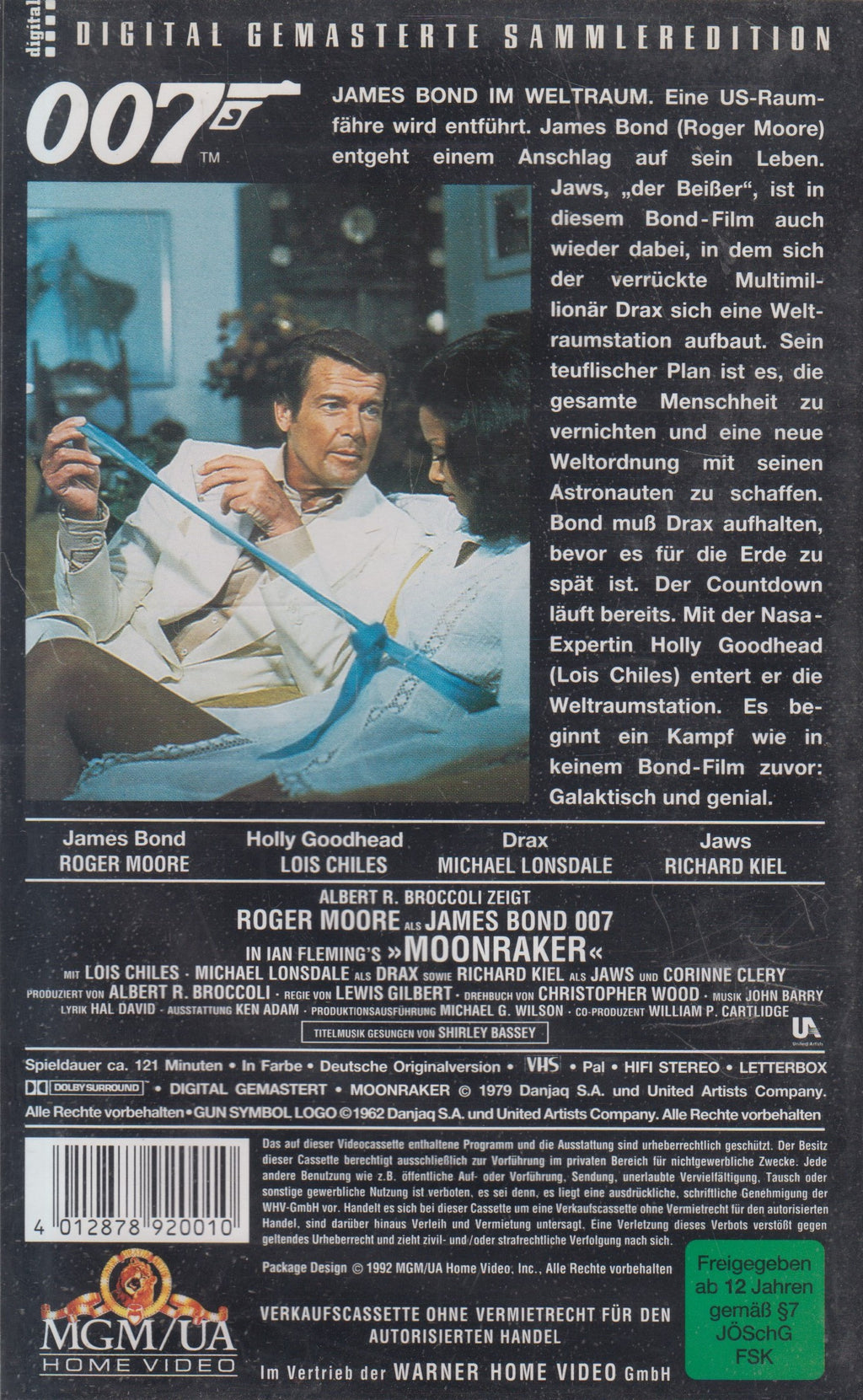 James Bond 007 - Moonraker (VHS - 1992 - DE)
