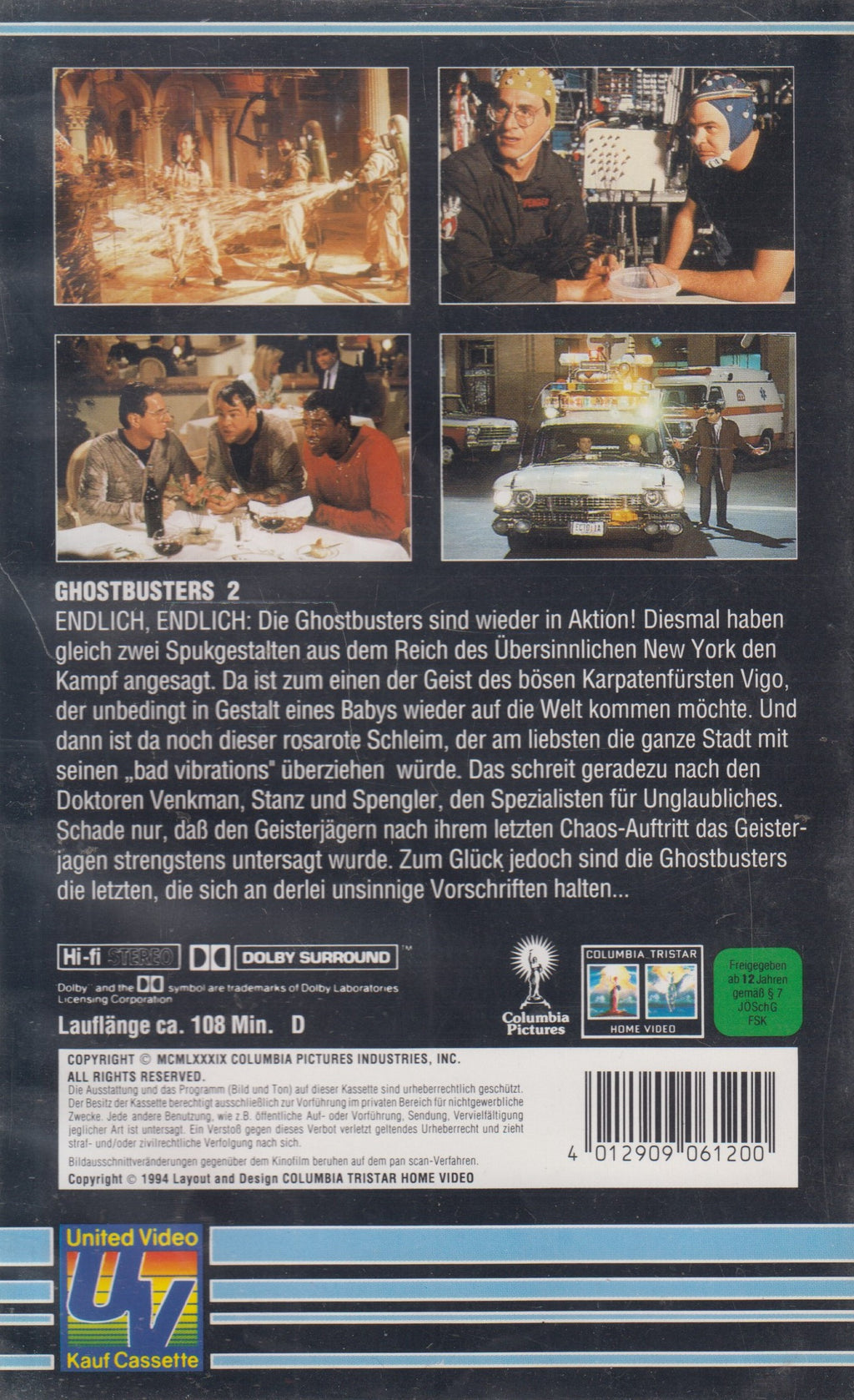 Ghostbusters II (VHS - 1994 - DE)