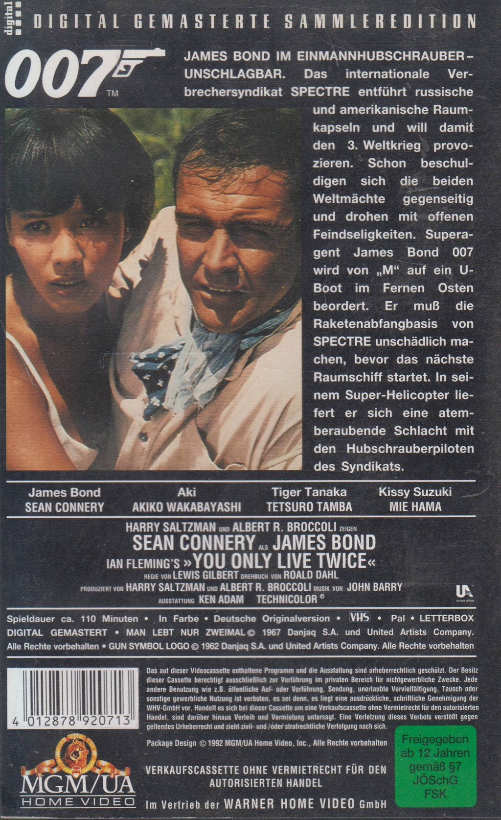 James Bond 007 - Man lebt nur zweimal (VHS - 1992 - DE)