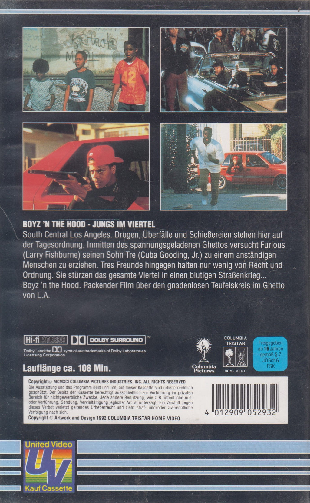 Boyz N The Hood - Jungs im Viertel (VHS - 1992 - DE)