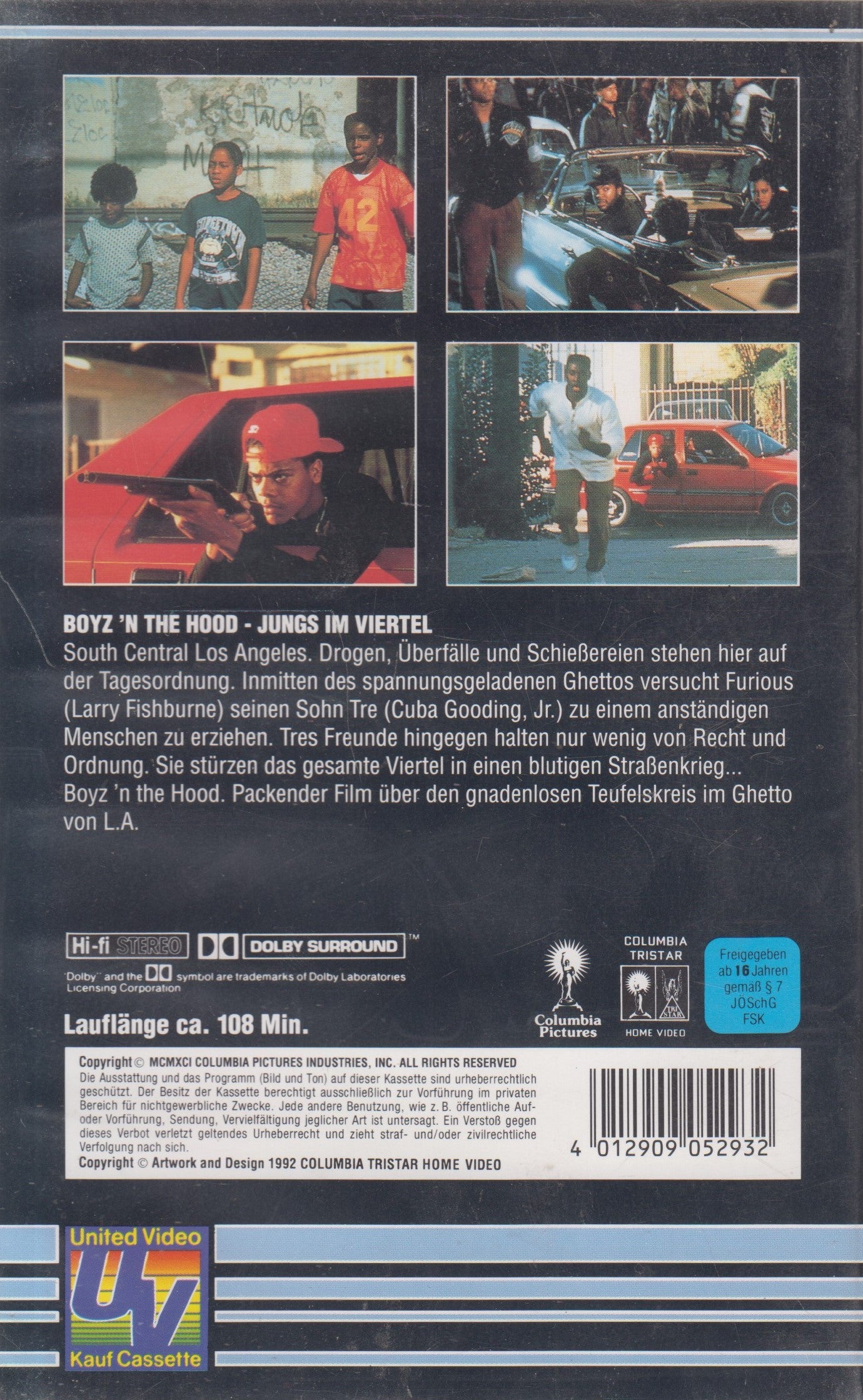 Boyz N The Hood - Jungs im Viertel (VHS - 1992 - DE)
