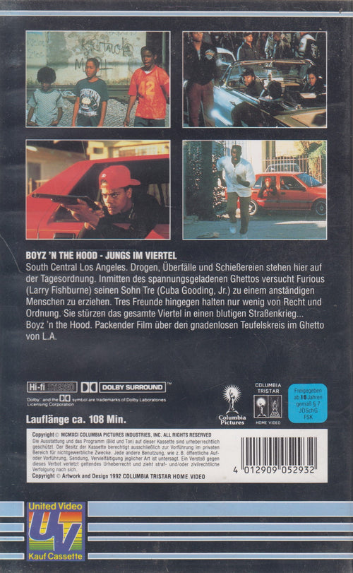 Boyz N The Hood - Jungs im Viertel (VHS - 1992 - DE)