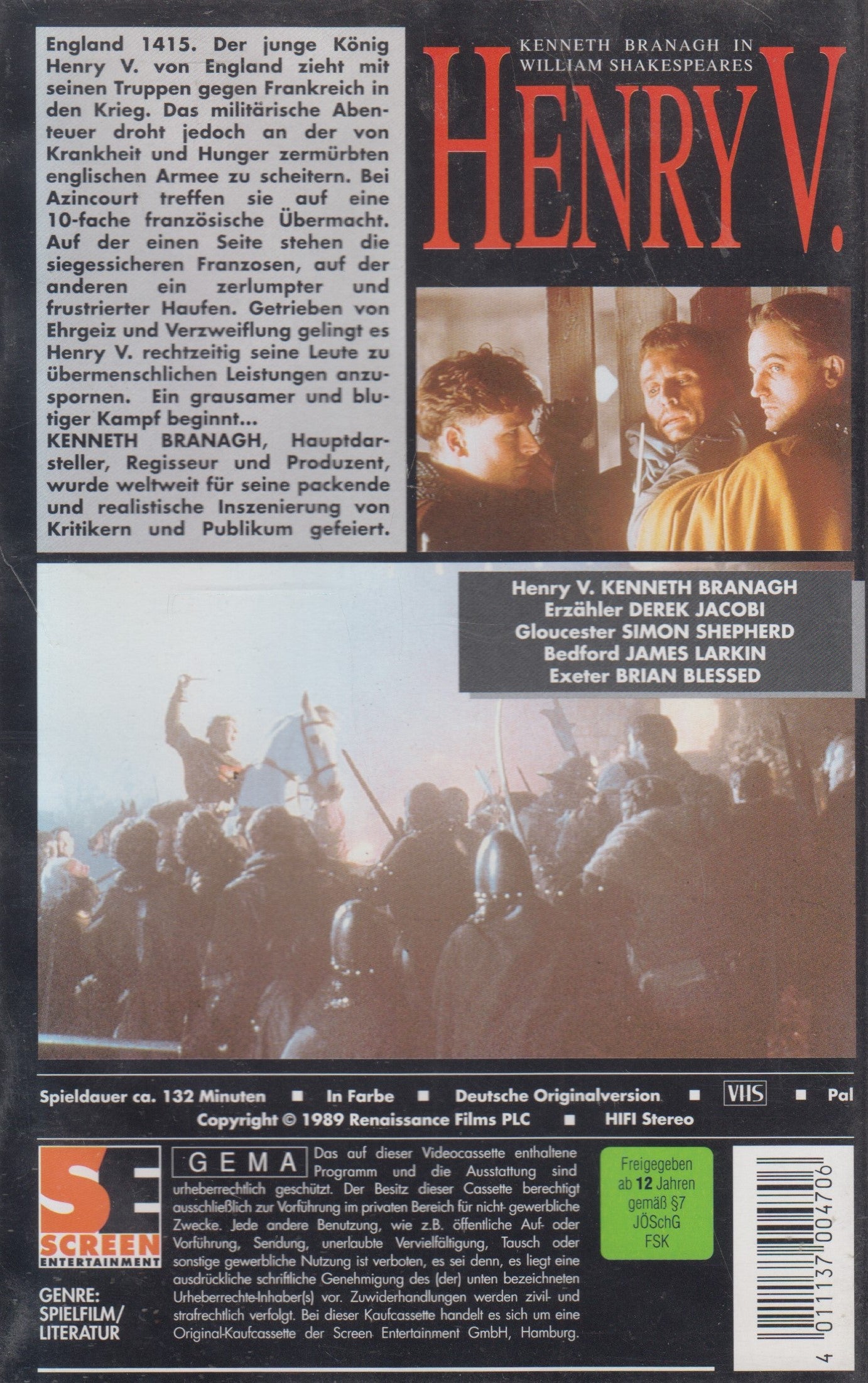 Henry V. (VHS - DE)