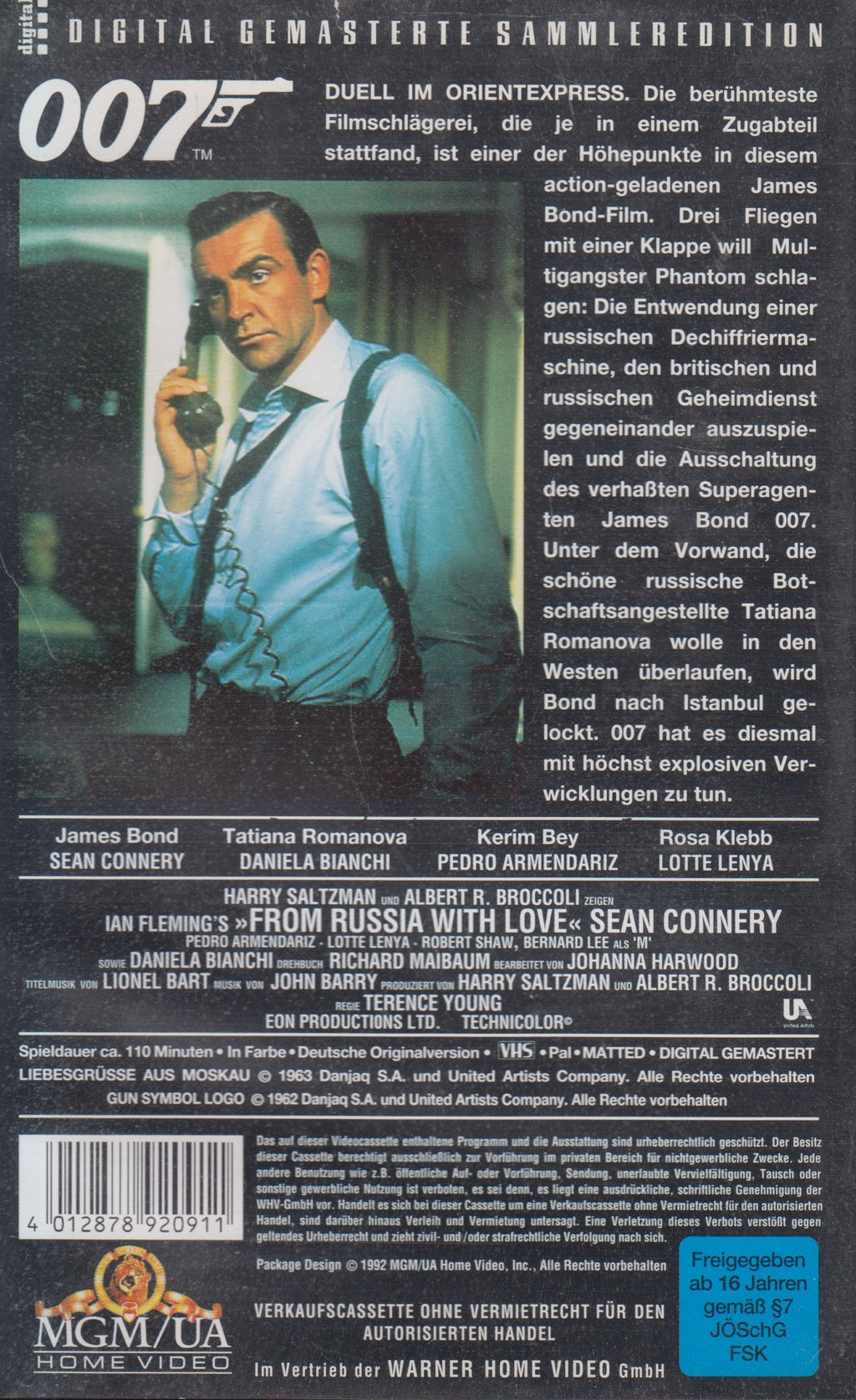 James Bond 007 - Liebesgrüße aus Moskau (VHS - 1992 - DE)
