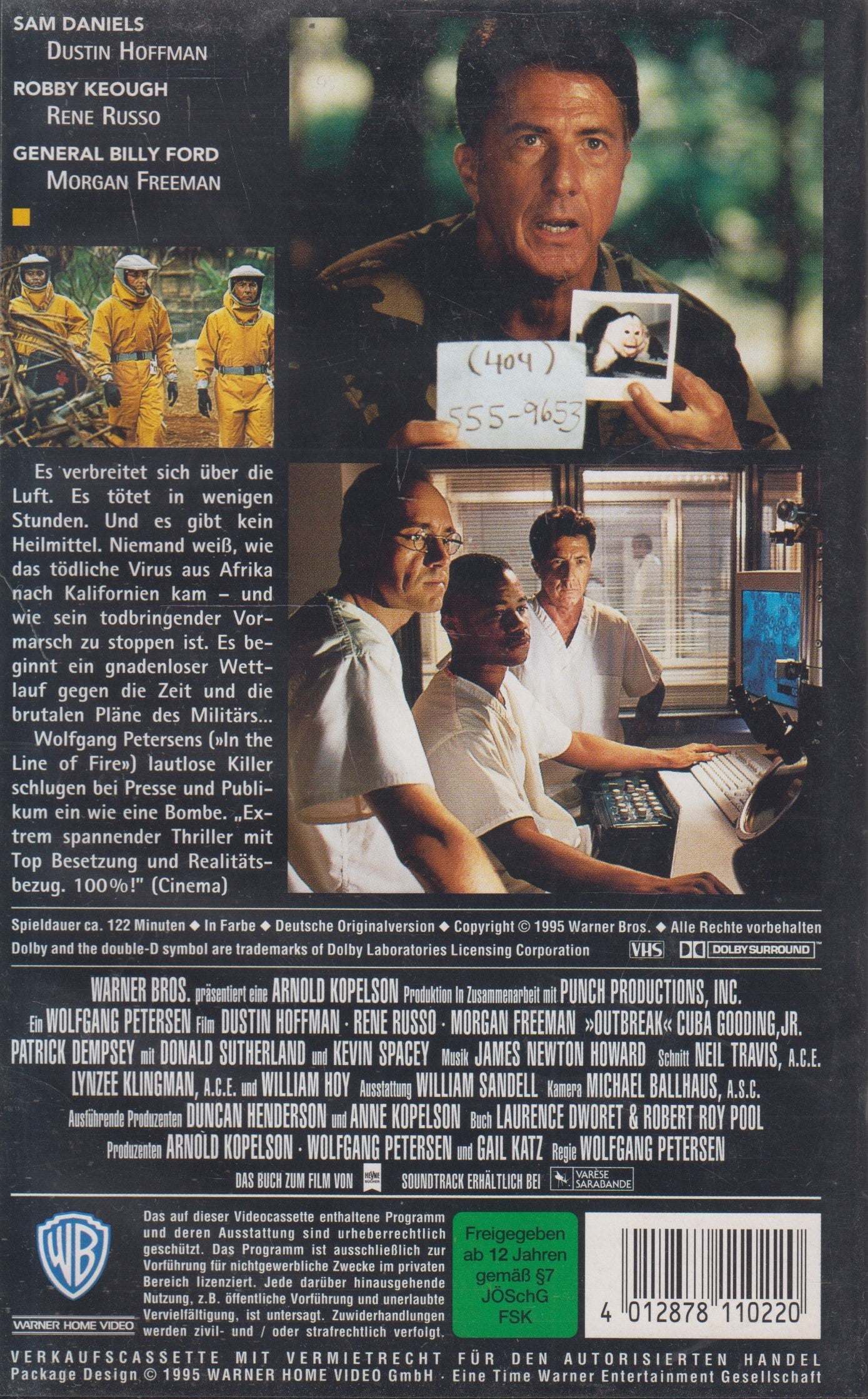 Outbreak - Lautlose Killer (VHS - 1995 - DE)