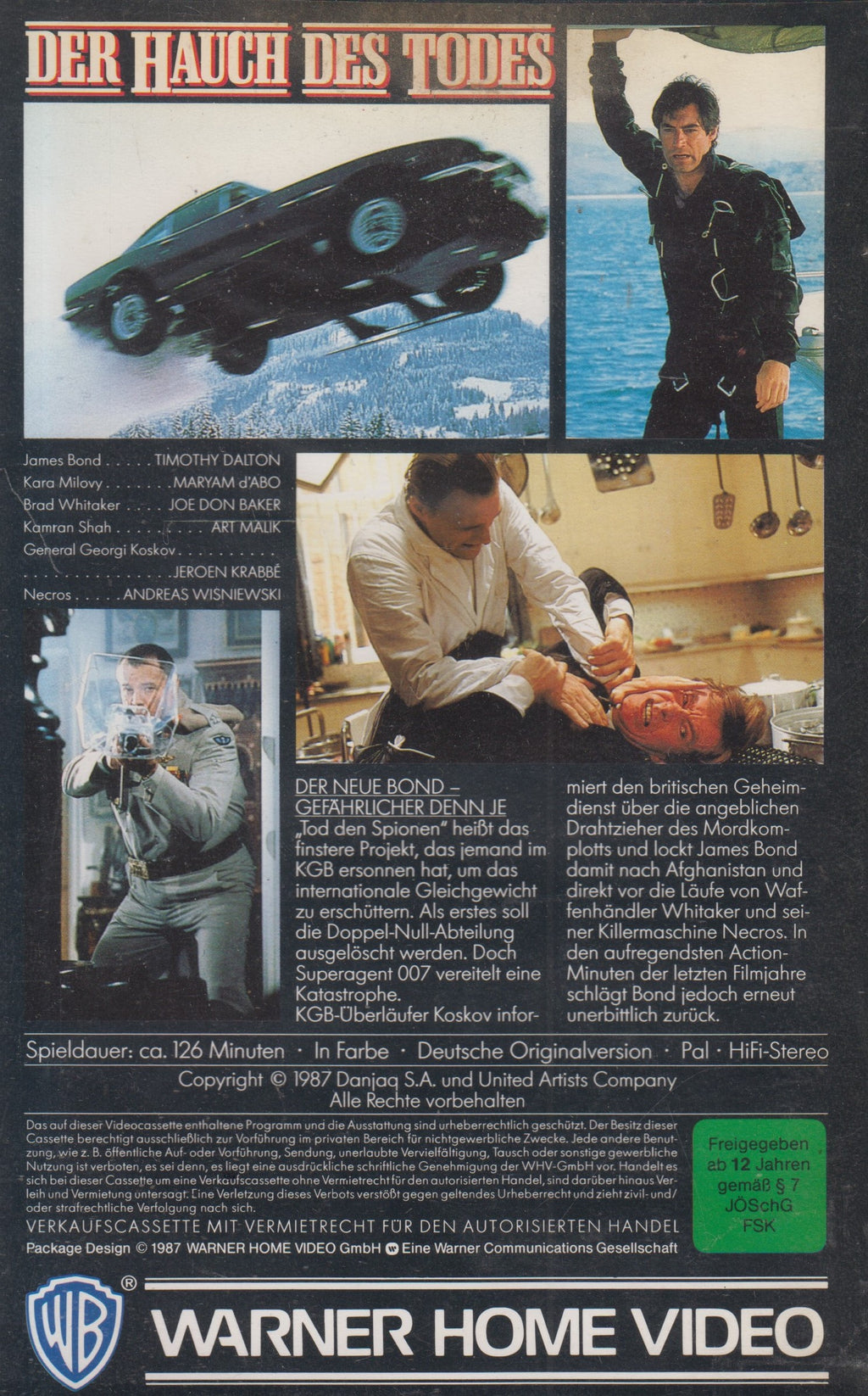 James Bond 007: Der Hauch des Todes (VHS - 1987 - DE)