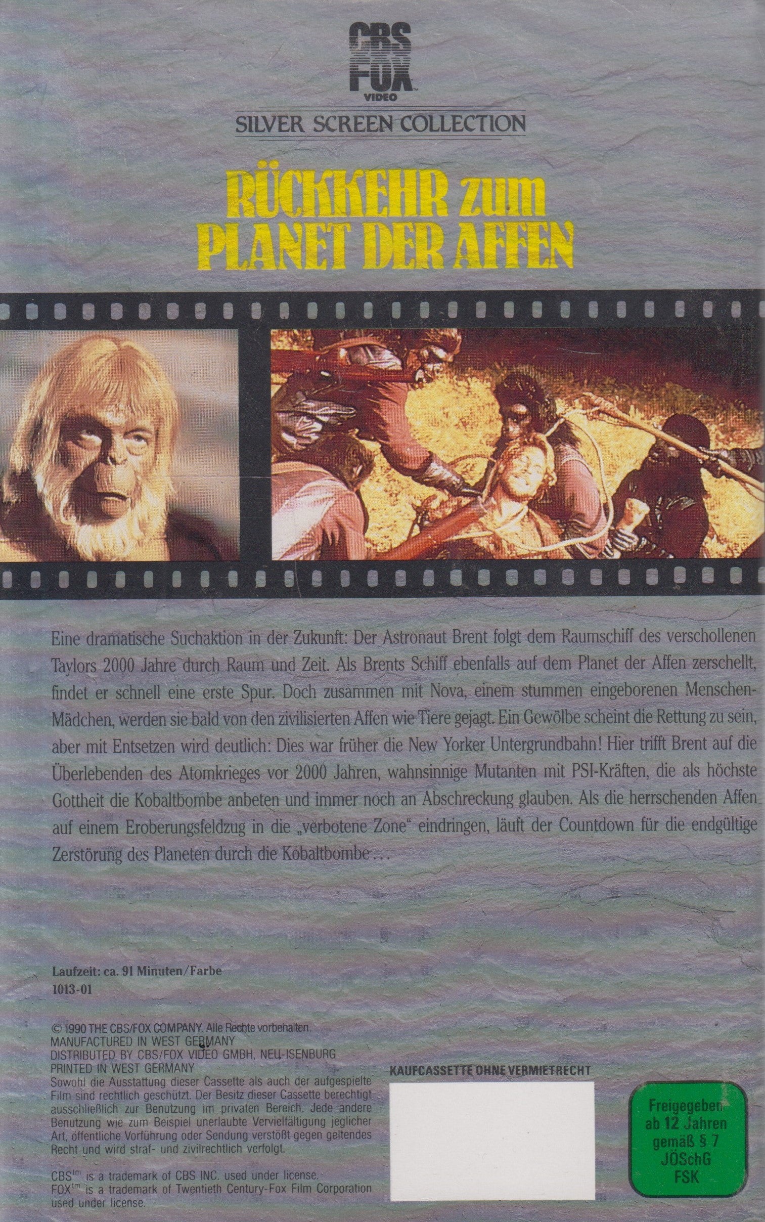Rückkehr zum Planet der Affen (VHS - 1990 - DE)